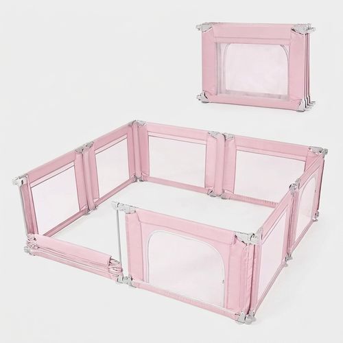 Doradotey Pink 71x79 pre-assembled playpen, CPC certified